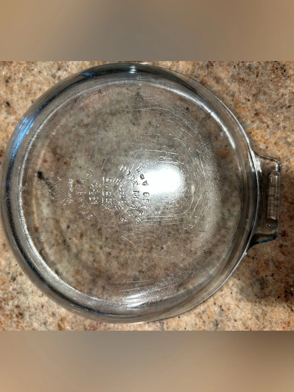 Pyrex Flameware #817-B vintage 7”stovetop glass skillet (2) Borosilicate glass.